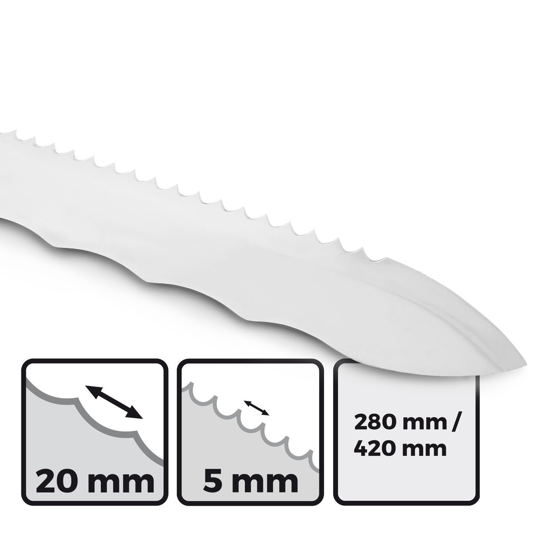 Dämmstoffmesser 420mm Dämmstoffschneider Mineralwolle Styropor Messer Zweiseitig 